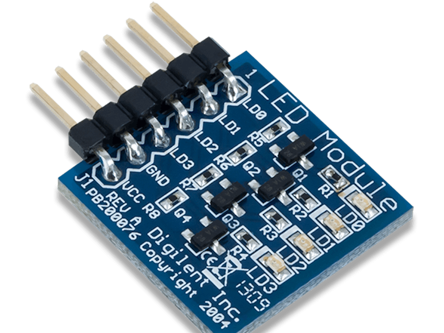 Using the Pmod LED with Arduino Uno