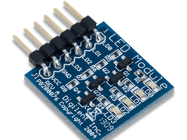 Using the Pmod LED with Arduino Uno