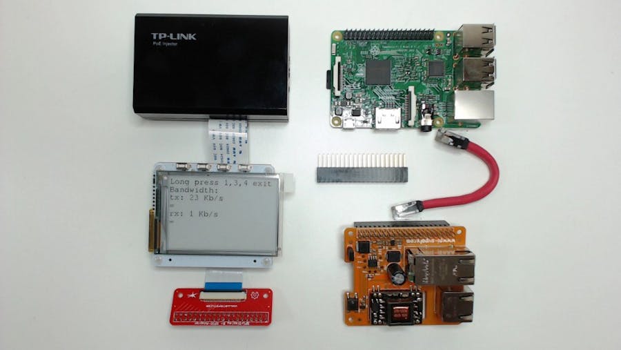 Raspberry Pi Access Point With PaPiRus And Pi PoE