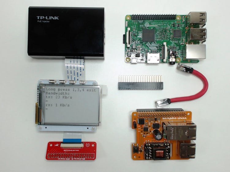 Raspberry Pi Access Point With PaPiRus And Pi PoE