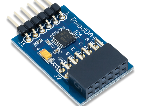Using The Pmod Da4 With Arduino Uno Hackster Io