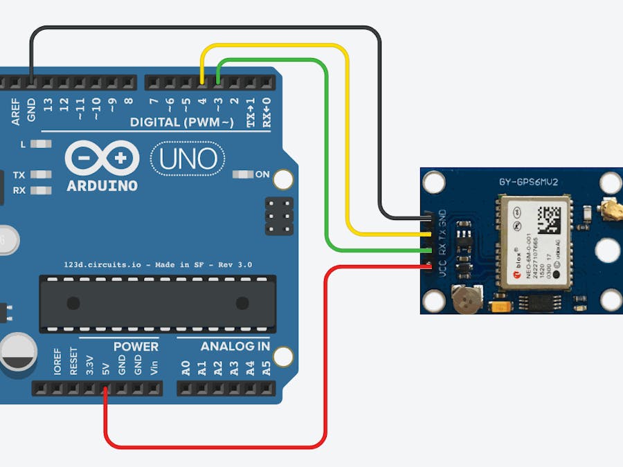 How to Interface GPS Module (NEO-6m) with Arduino