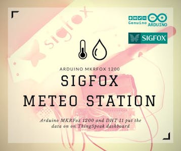 Arduino MKR FOX 1200 Sigfox Meteo Station