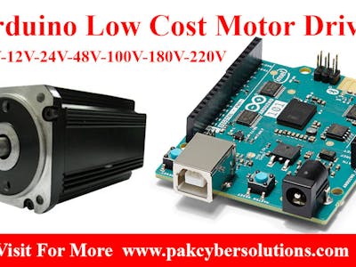 Arduino Low Cost High Power Motor Driver 1 to 220V 