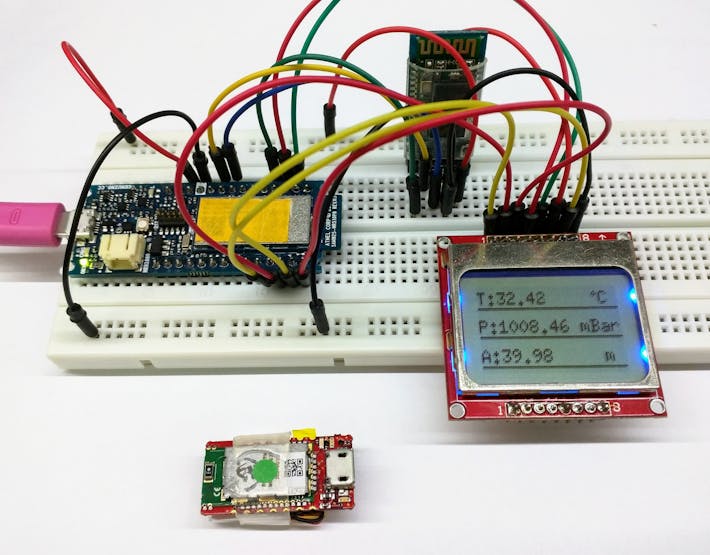 Displaying sensor values