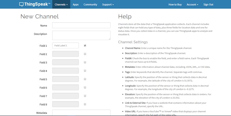 Creating the channel.