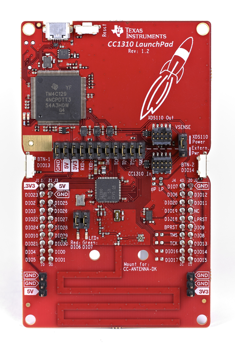 LAUNCHXL-CC1310 SimpleLink CC1310 Sub-1GHz LaunchPad
