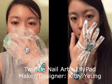 Twinkle Twinkle Nail Art and Bracelet - SparkFun LilyPad