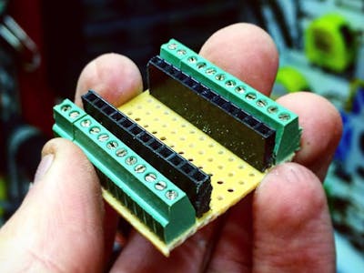 Making a Screw Shield for the Arduino Pro Mini