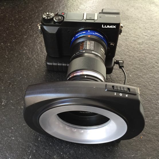 Mk I version with accessory lenses and lighting