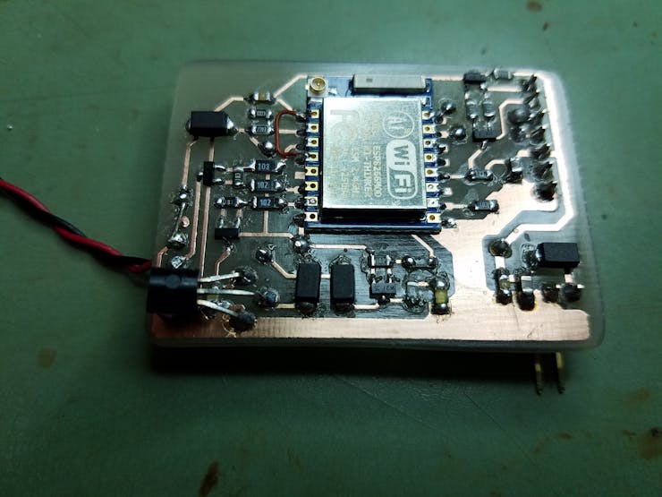 Sensor Board assembled with electronic components