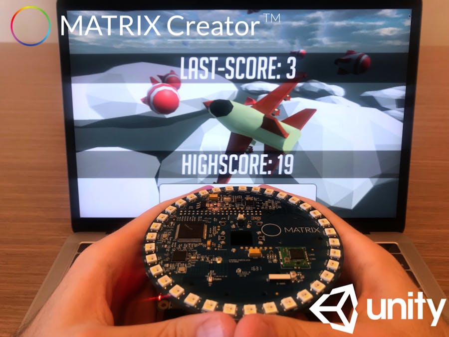 Read MATRIX Creator Sensors in Unity
