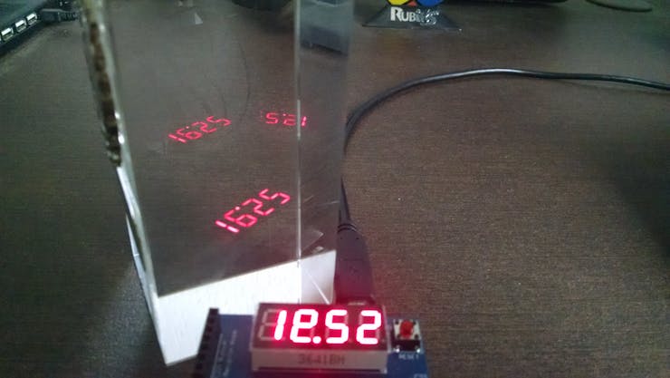 Inverted image of LED Display