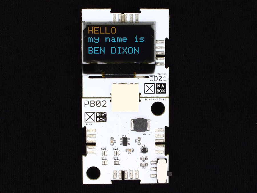 OLED Name Tag using XinaBox and Arduino