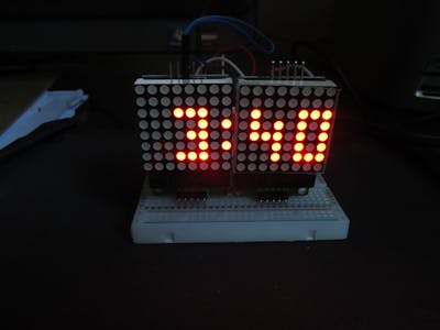 Arduino Cheap Minimal Parts Digital Clock