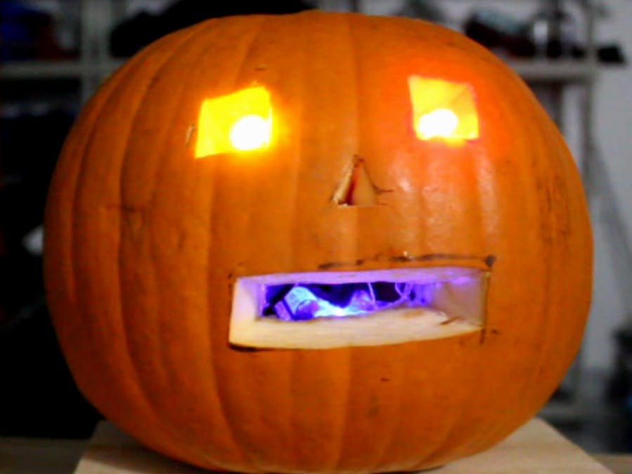 Smartphone Controlled Jack-O-Lantern