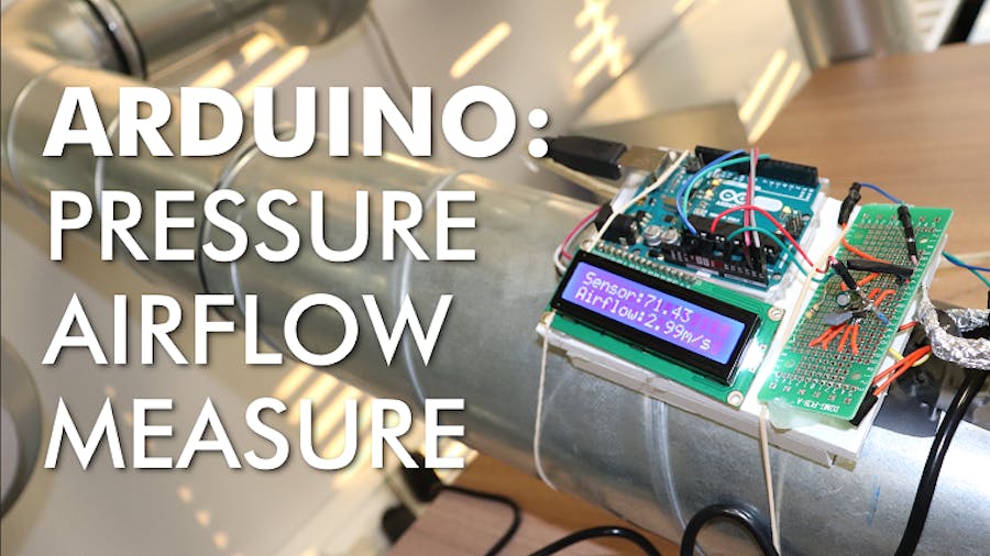 Pressure Airflow Measure Device with Analog Sensor