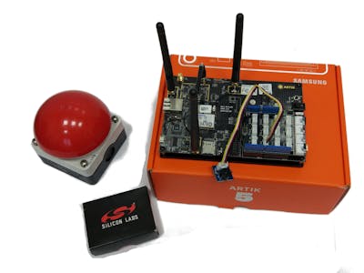 Big red button on Thunderboard Sense and Samsung ARTIK 520
