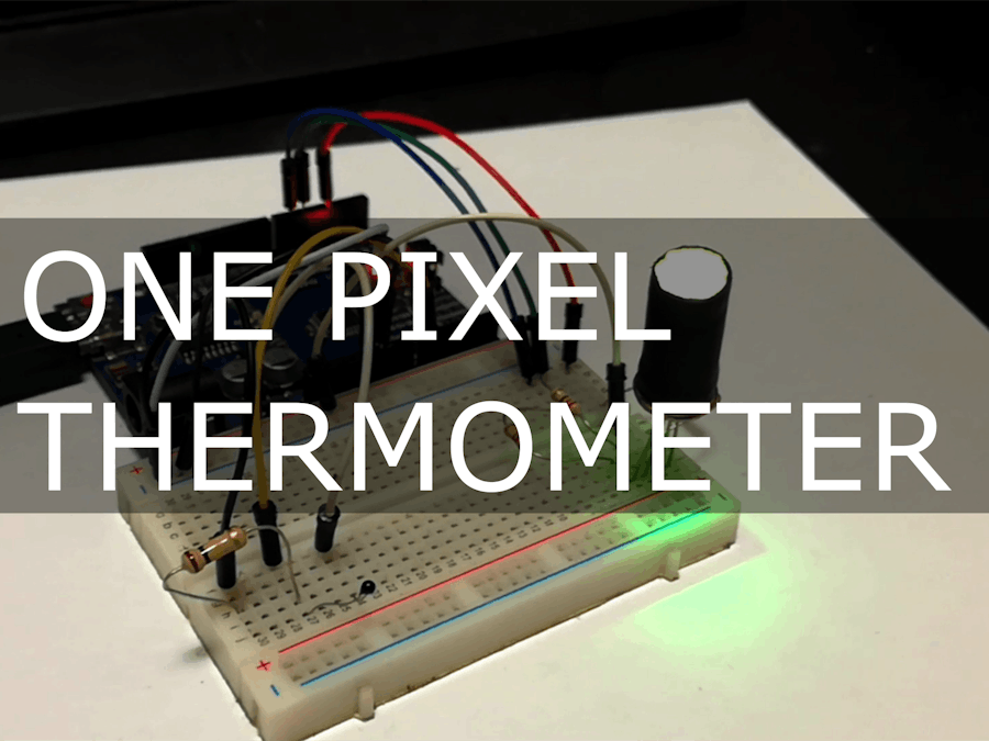 One Pixel Thermometer