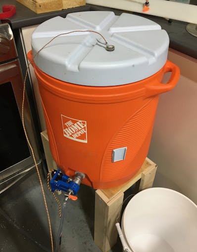 A Mash Tun Instrumented with BrewCentral