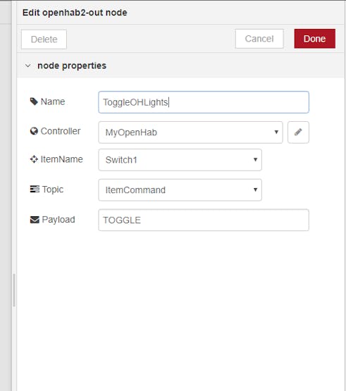 OpenHab output node