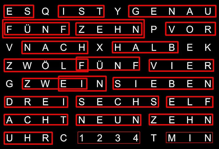 Cywordclock Time Goes Slowly Psoc 4 Ble Hackster Io