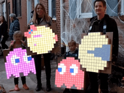 Pac-Man LED Pixel Panel Costume