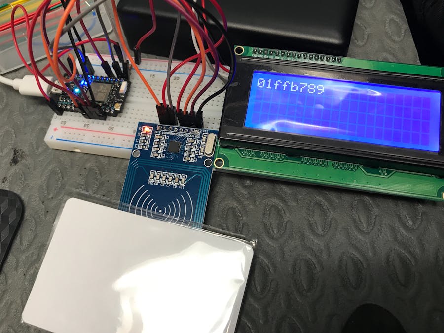 Reading RFID card or Key Ring and Display on LCD 