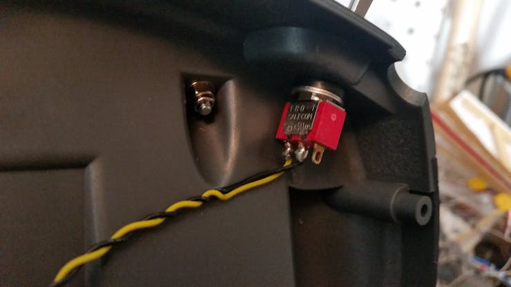 This switch is mapped as the "arm" switch in betaflight. I'll also be adding an extension wire to this