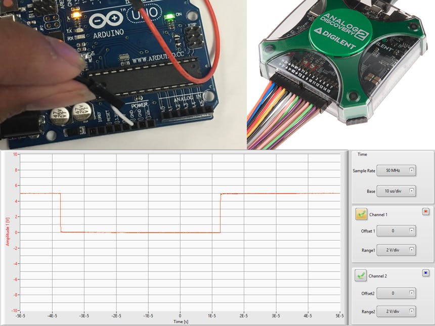Measuring An Arduino Servo Signal With An AD2 In LabVIEW