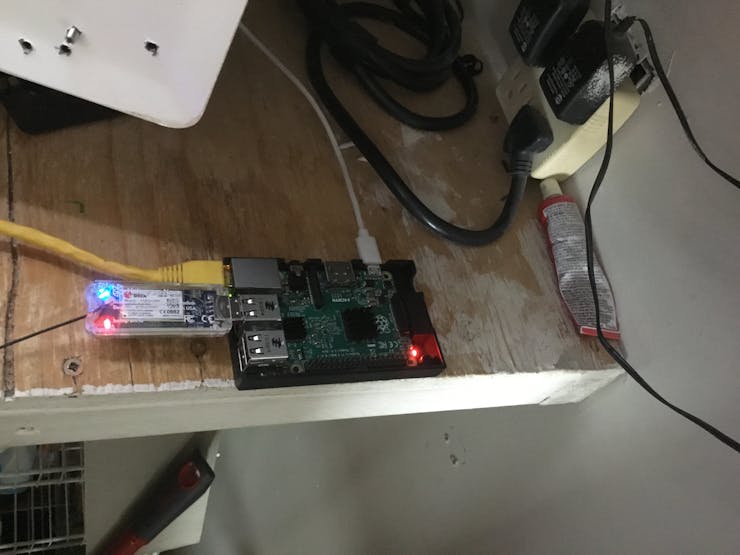 2nd Raspberry Pi2 Running Hologram Nova and Particle Pi Program and Node Red