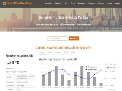 ESP8266 Parsing Library for OpenWeatherMap Site