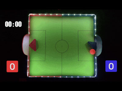 DIY Magnetic Table Hockey With RGB Lights and Sensors