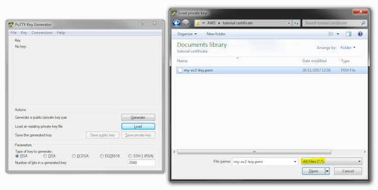 Select "All Files (*.*)" in the browser window to display the file