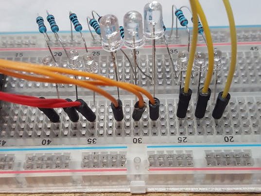 Switching 3 Banks of LEDs With One Switch and Visuino