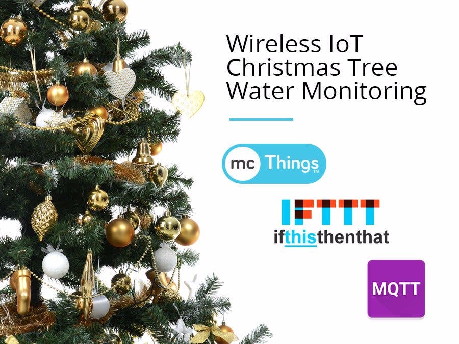Wireless IoT Christmas Tree Water Sensor