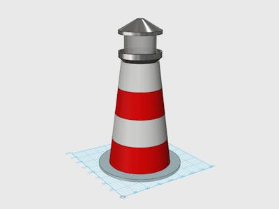 A Model Lighthouse Using an Adafruit NeoPixel Ring