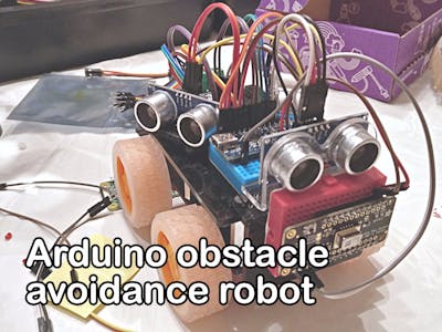 Arduino Obstacle Avoidance Robot with Ultrasonic HC-SR04