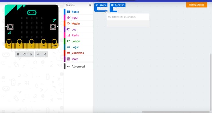 The blocks editor