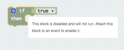 When you drag it to the canvas, you’ll notice that these blocks are greyish hued