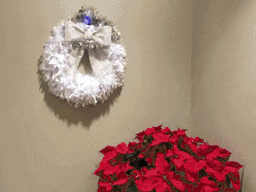 PocketBeagle Wreath Welcomes Visitors