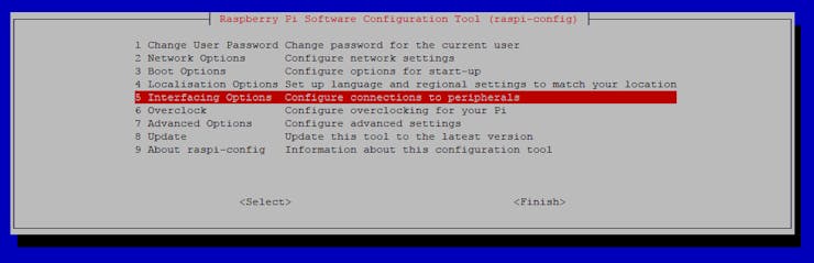 Raspbian Stretch Main Config View