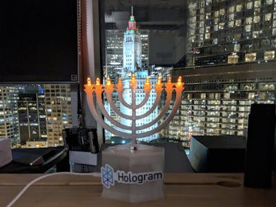 Holo-day Hanukkah Menorah 