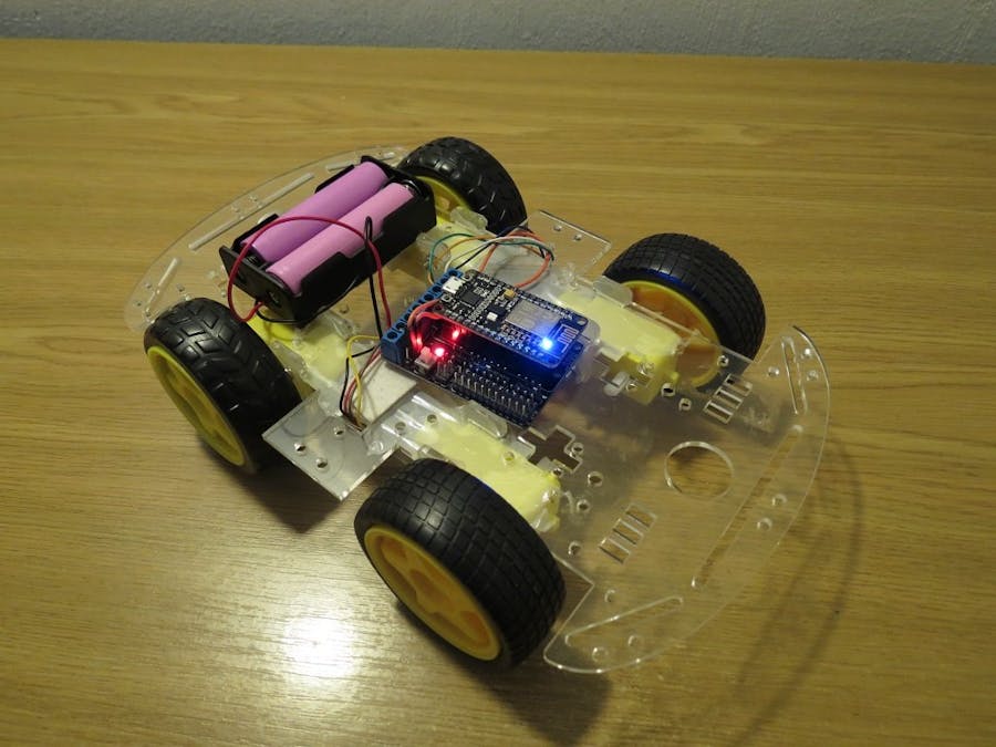 Simplest wifi car using ESP8266 Motorshield