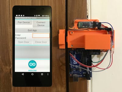 Arduino and Android Based Password Protected Door Lock