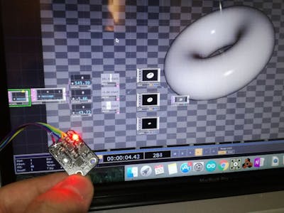 3DCG Control Using TouchDesigner & 10 DOF Mems IMU Sensor