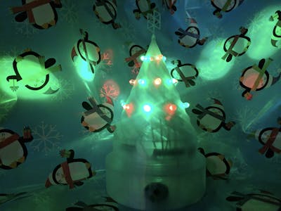 Holo-day Text a Jingle Christmas Tree