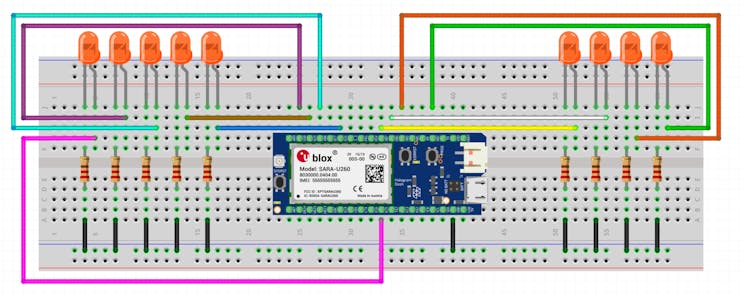 Fritzing Breadboard