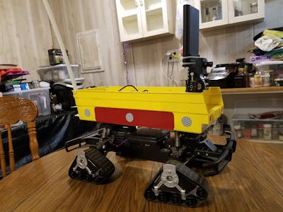 Walabot Security Robot with Alexa Command and Control