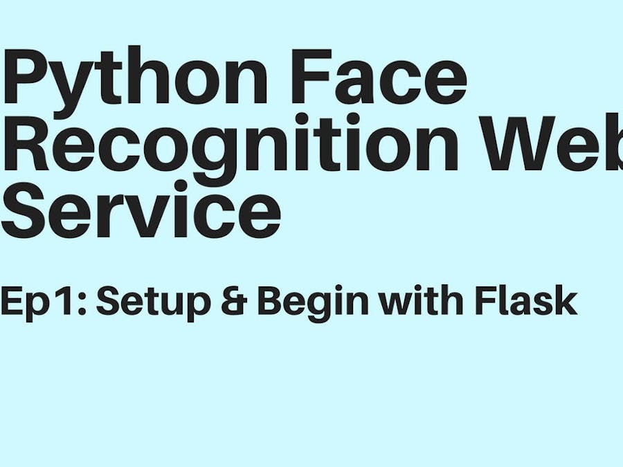 Python Face Recognition Web Service